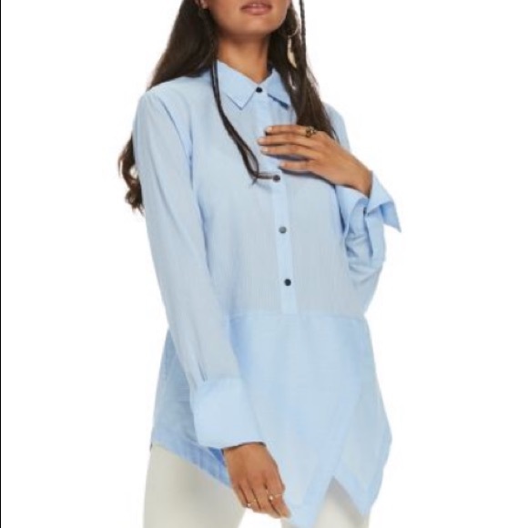 SCOTCH & SODA Asymmetric Striped Shirt Snap Buttons Small - Picture 8 of 8